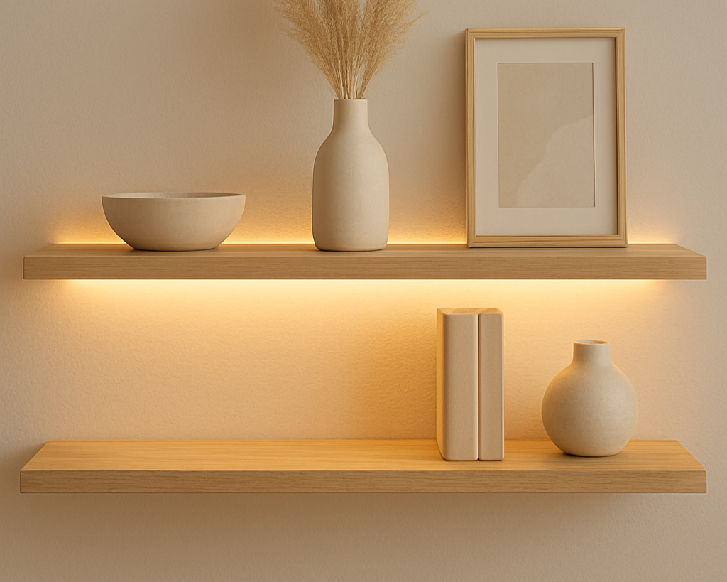 Aesthetic Shelf Lighting Ideas You’ll Love light grace blog