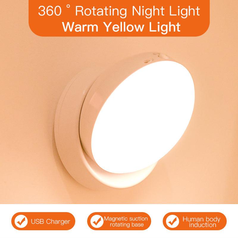 Rotating Led Sensor Lamp from Light grace in room corner