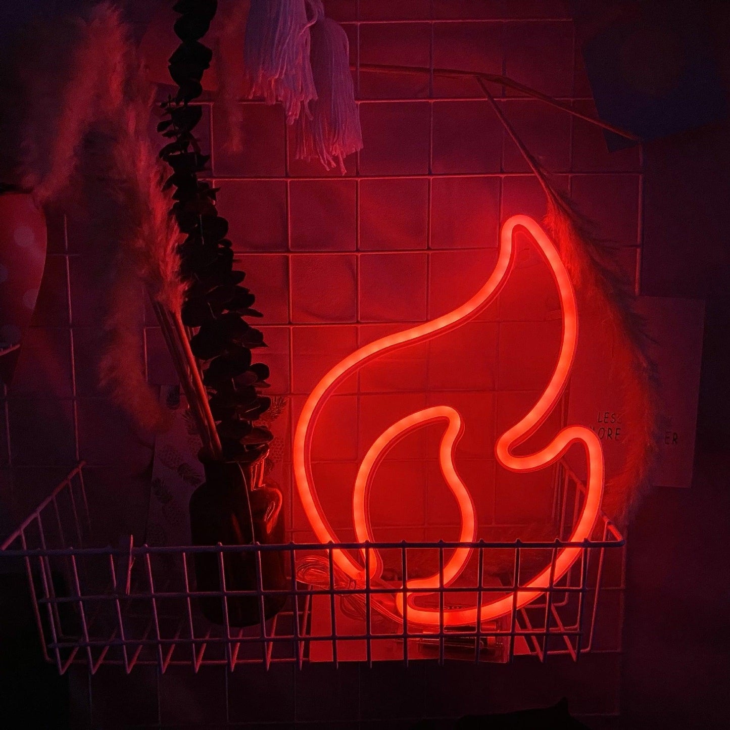 Light grace Fire Flame Neon Sign 2 night lights