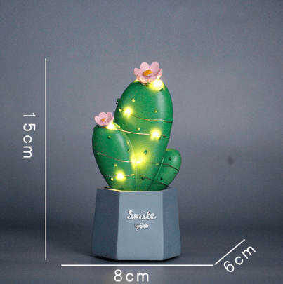 Light grace Mini Cactus Night Lamps - Gold A
