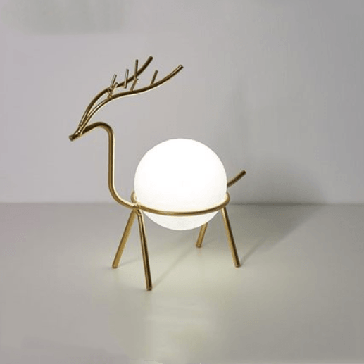 Light grace Deer Night Lamp glowing in dark room