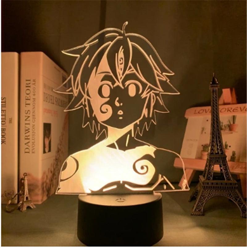 Light grace Meliodas 3D Lamp - Touch