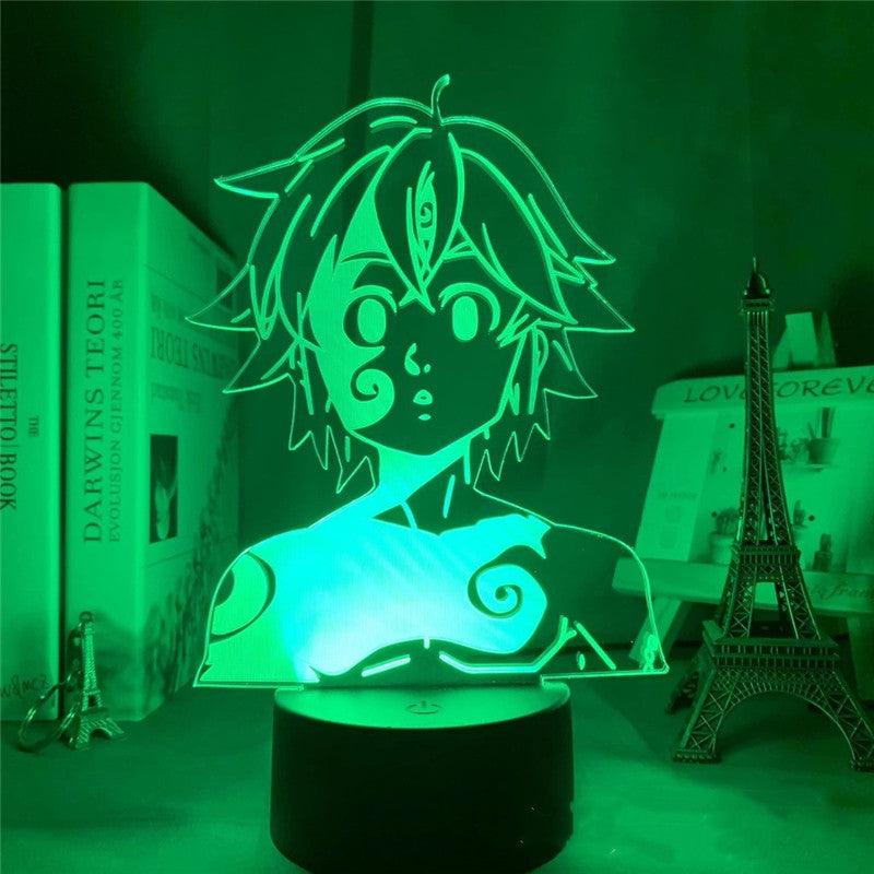 Light grace Meliodas 3D Lamp - Touch