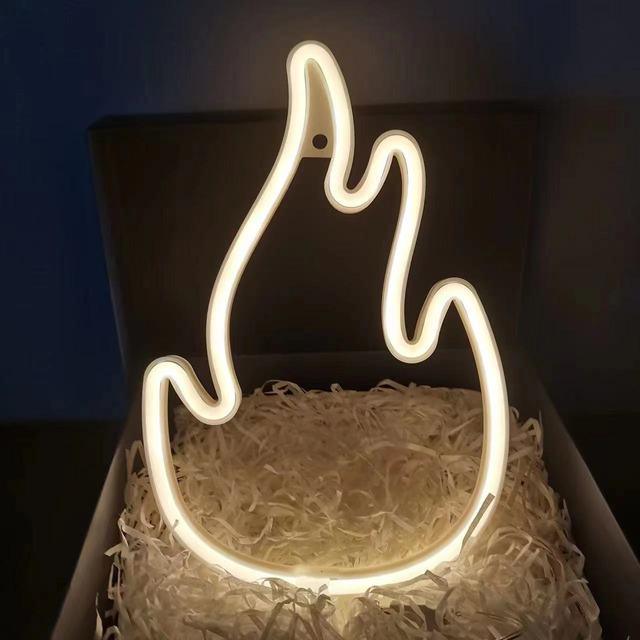 Lightgrace Fire Flame Neon Sign - Warm 2