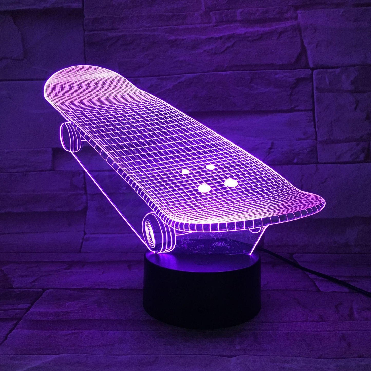 Skateboard 3D Lamp - Default Title from Light grace