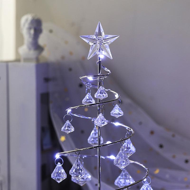 Lightgrace Crystal Christmas Tree Lamp - Gold