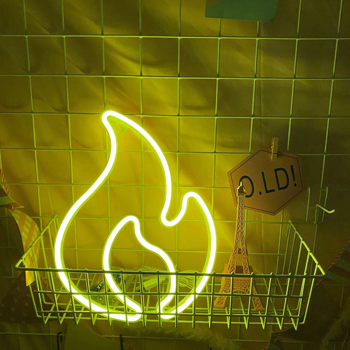 Light grace Fire Flame Neon Sign 2 night lights