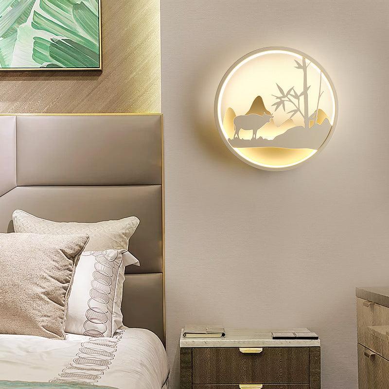 Light grace cute Modern Wall Lamp - Weaver Girl / Warm white