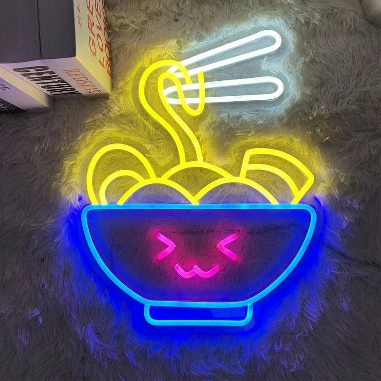 cute Noodles Neon Sign from Light grace