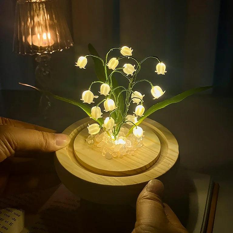 Light grace Lily Of The Valley Lamp in bedroom