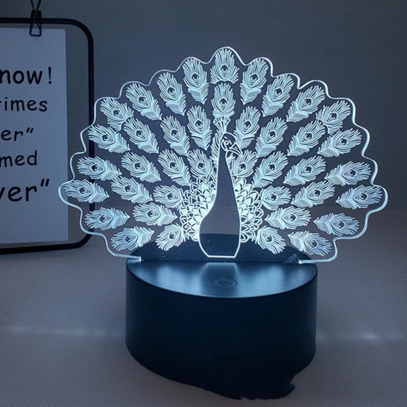 Peacock 3D Lamp from Light grace in room