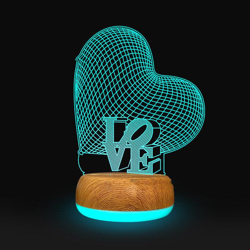 Light grace Love 3D Lamps Collection - B