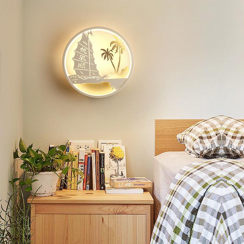 Light grace cute Modern Wall Lamp - Weaver Girl / Warm white