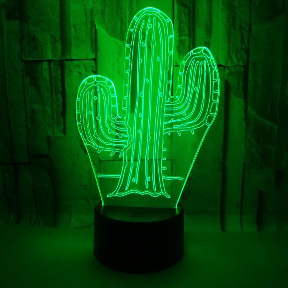 Cactus 3D Lamp - Light Grace