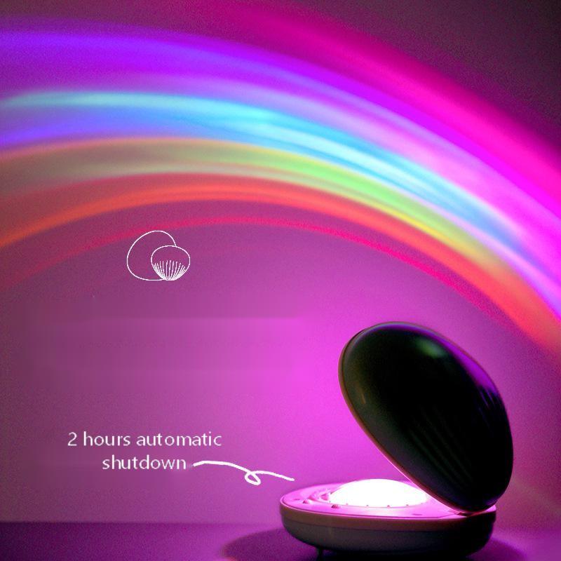 Rainbow Projector from Light grace in room corner