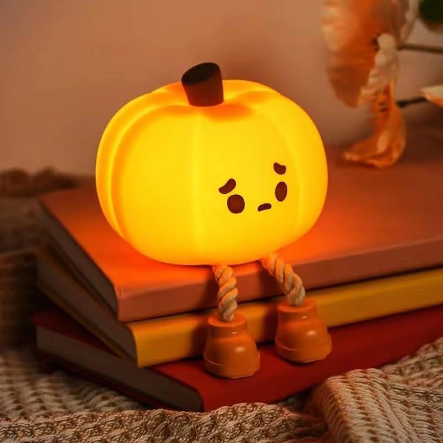 Pumpkin Night Lamp from Light grace in room