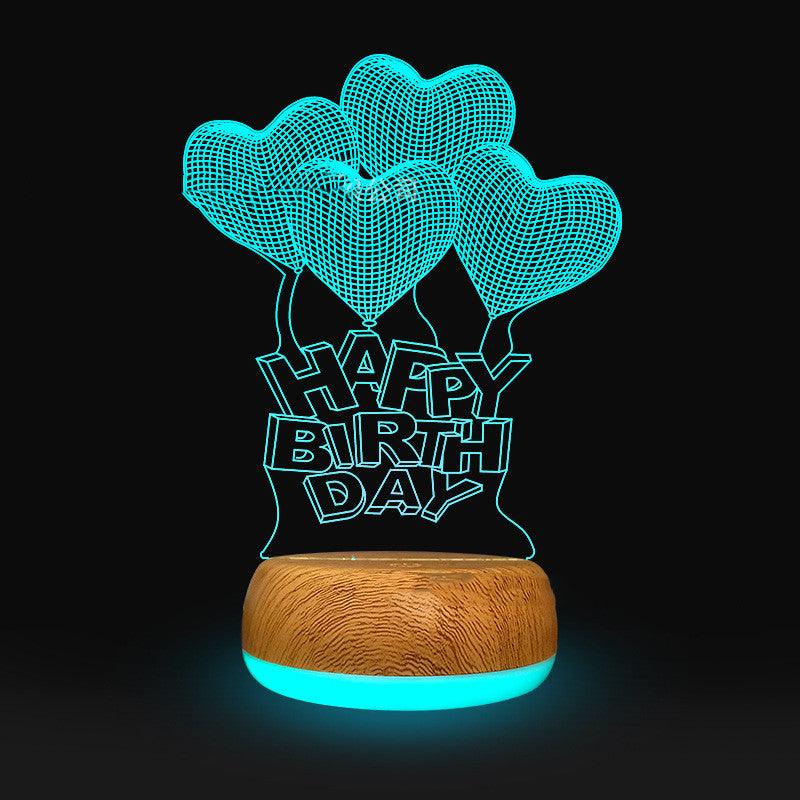 Light grace Love 3D Lamps Collection in bedroom
