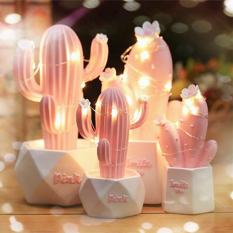 Light grace Mini Cactus Night Lamps - Gold A