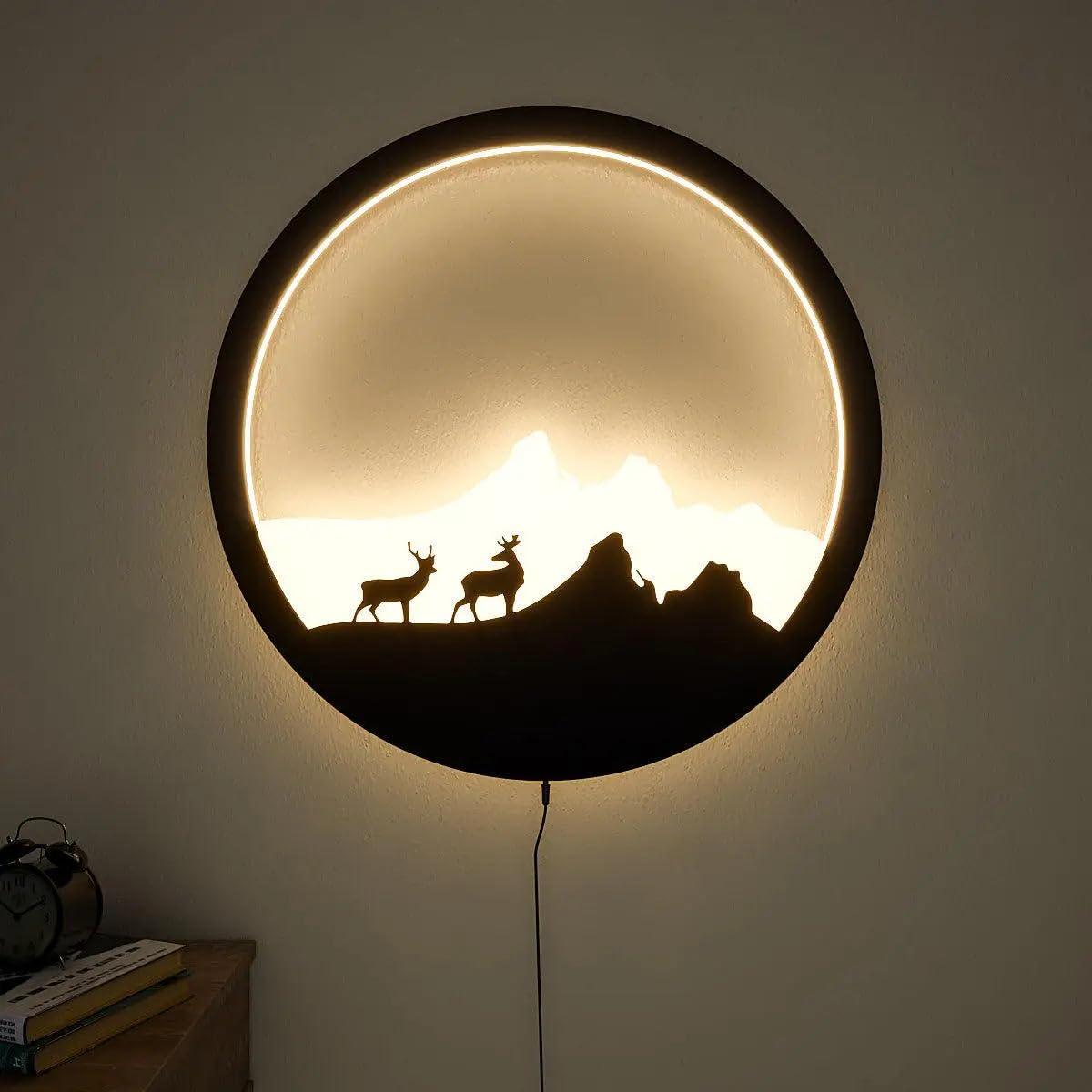 Light grace cute Modern Wall Lamp - Weaver Girl / Warm white