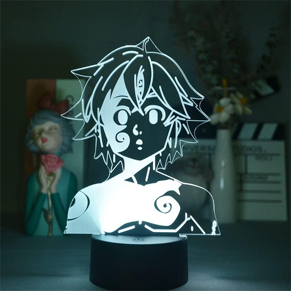 Light grace Meliodas 3D Lamp - Touch