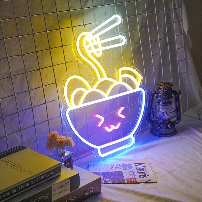 cute Noodles Neon Sign from Light grace