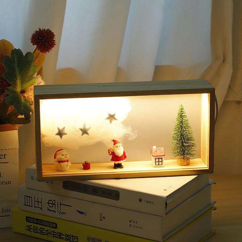 Light grace Decorative Christmas Lamps glowing in dark room