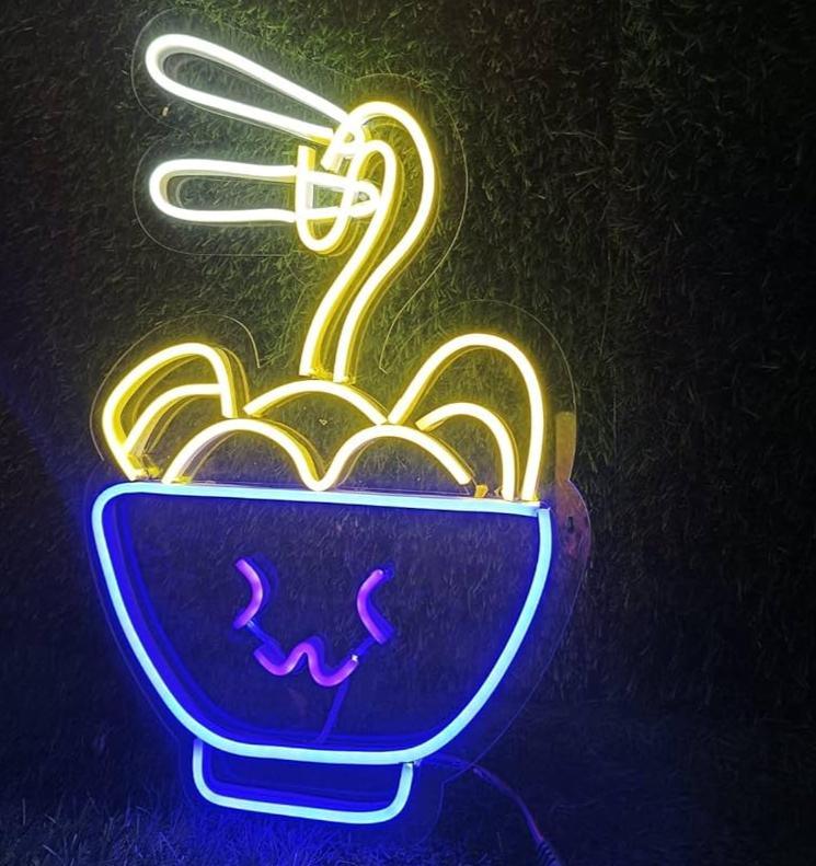 cute Noodles Neon Sign from Light grace