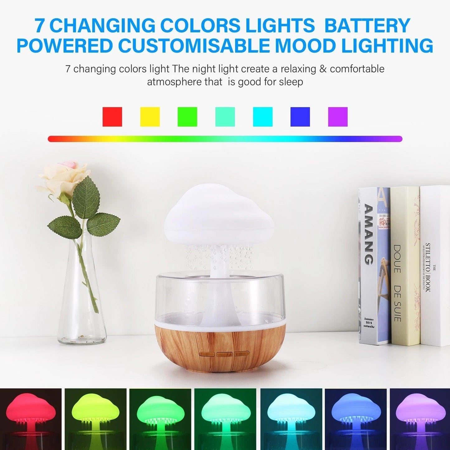 Rain Cloud Humidifier from Light grace in room corner