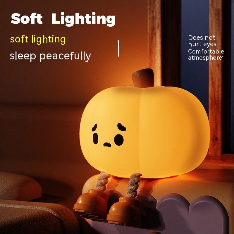 Pumpkin Night Lamp from Light grace in room