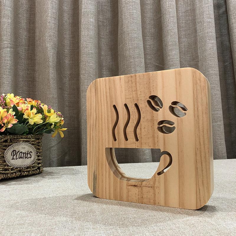 Lightgrace Wooden Coffee Night Lamp - Default Title