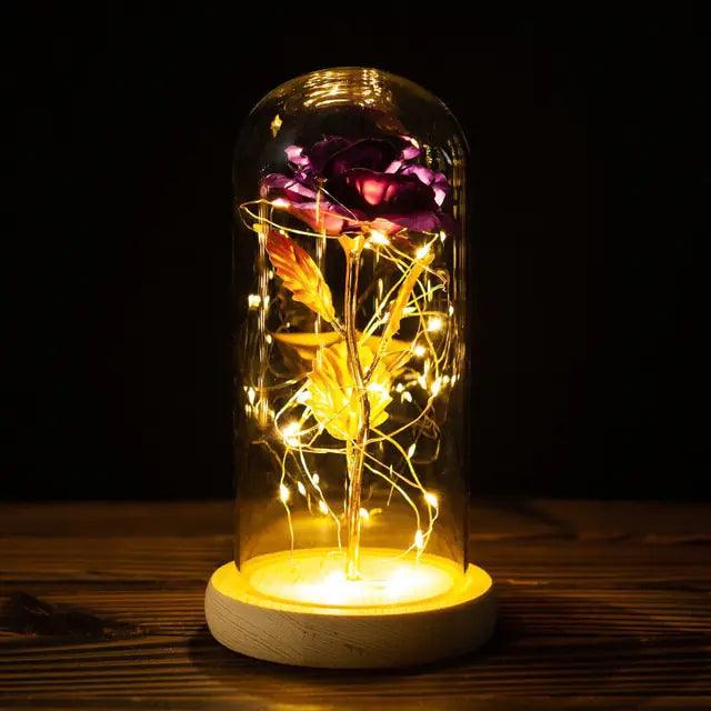 Lightgrace Rose Eternal Lamp 2 - Amethyst Purple