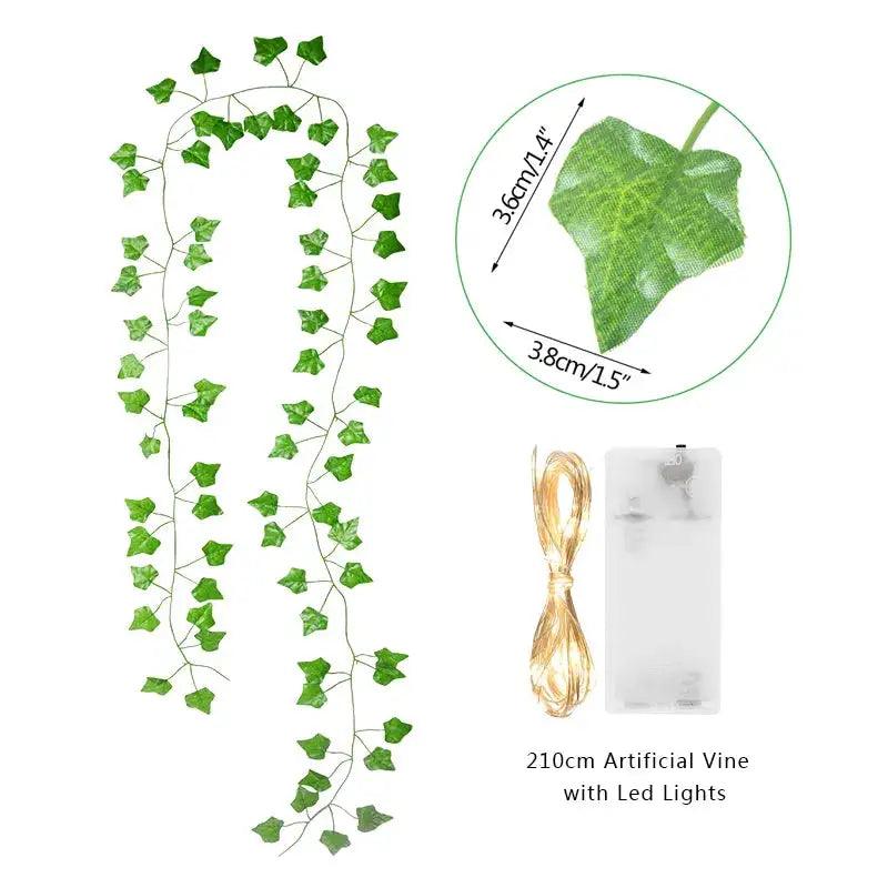 Green Leaf String Lights - Light Grace