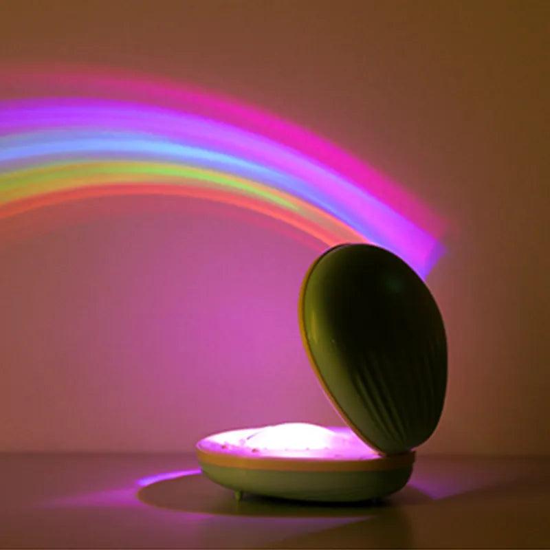 Rainbow Projector from Light grace in room corner