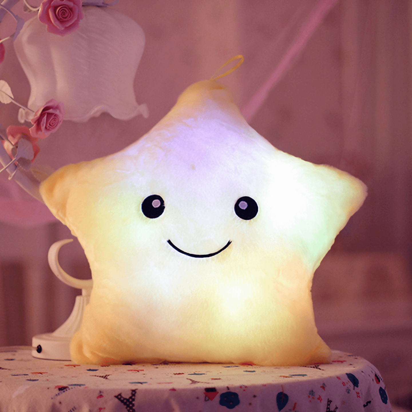 Light grace Luminous Soft Pillow - White
