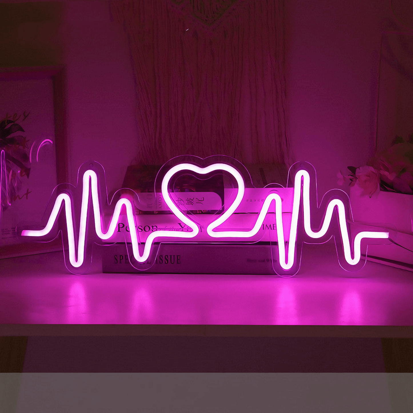 night lights from Light grace HeartBeat Neon Sign