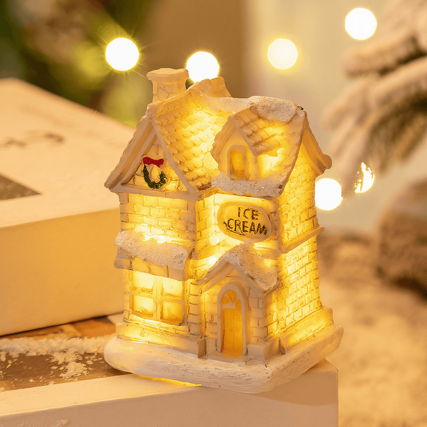 Lightgrace Led Mini Houses - Ice cream shop