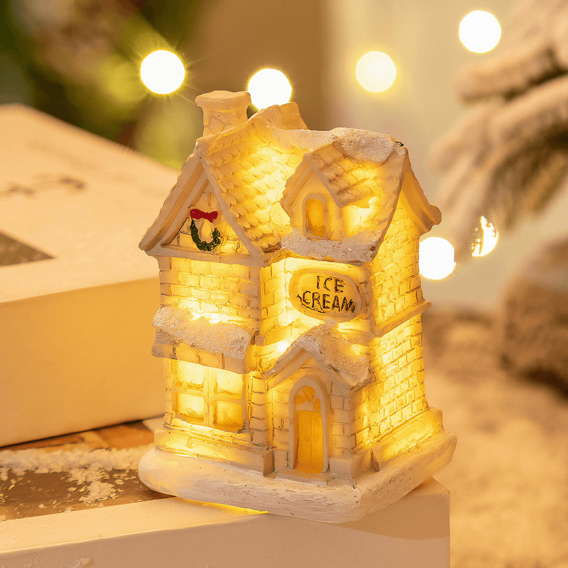 Lightgrace Led Mini Houses - Ice cream shop