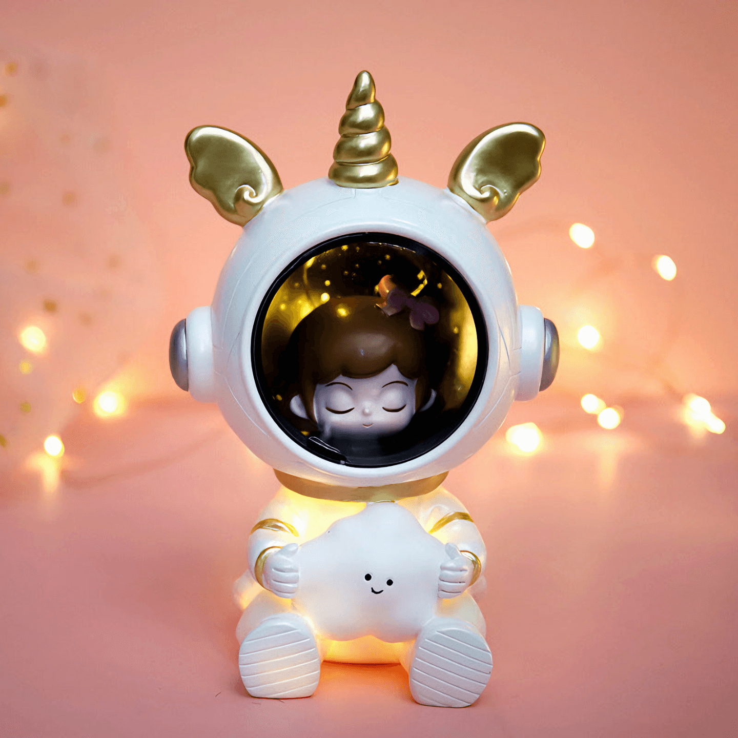 Light grace Cute Astronaut Night Lights glowing in dark room