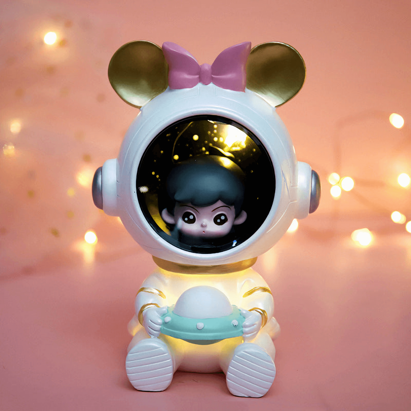 Light grace Cute Astronaut Night Lights glowing in dark room