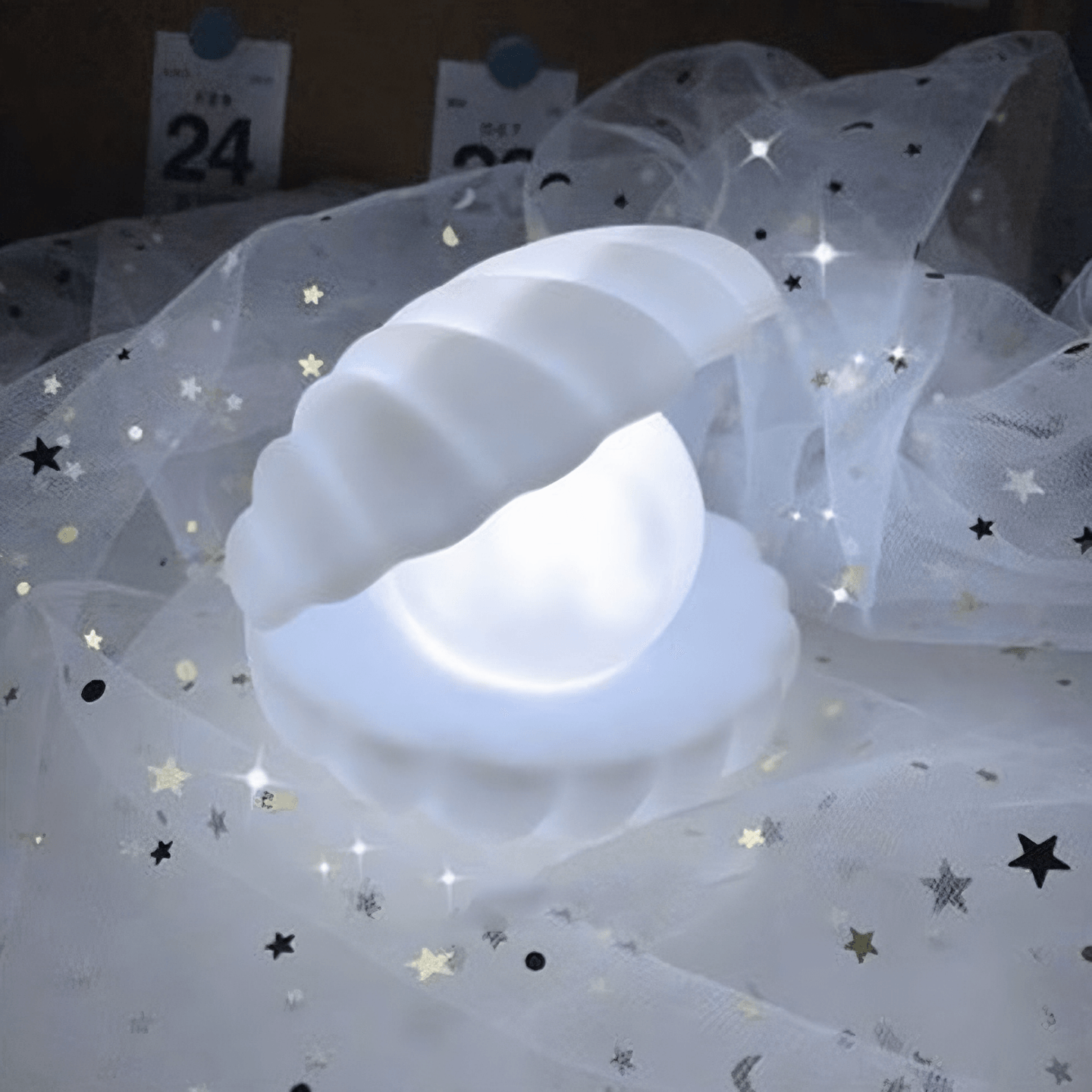 Pearl Night Light from Light grace in room