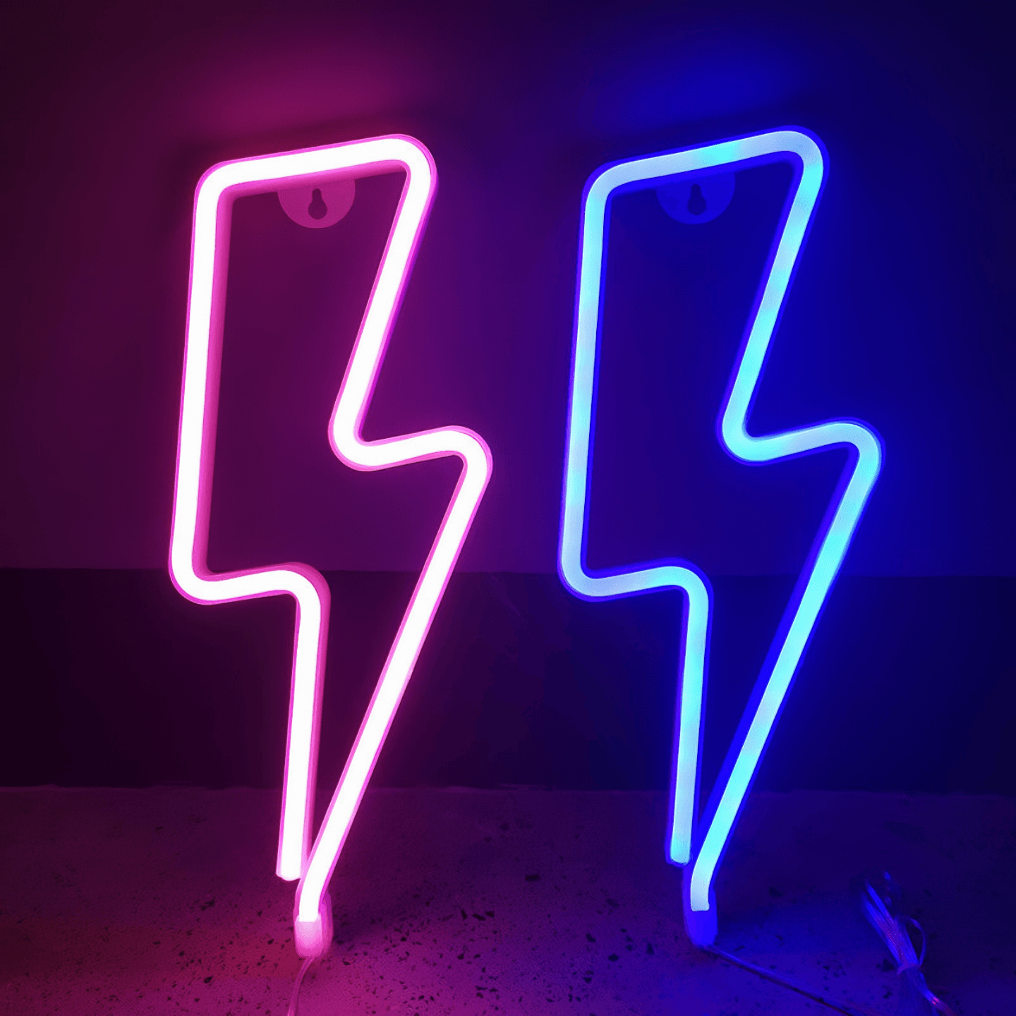 Lightgrace Lightning Neon Sign - Blue