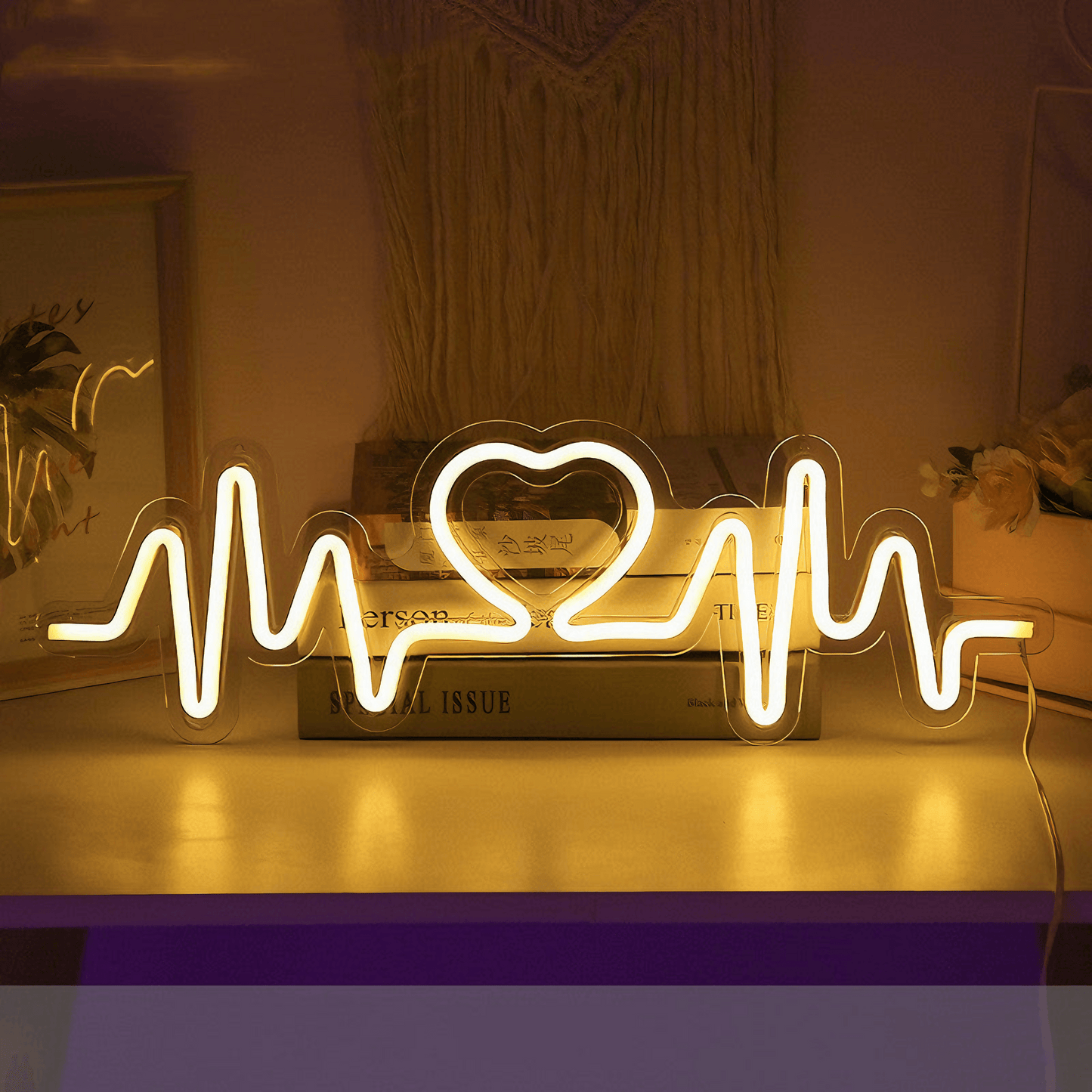 night lights from Light grace HeartBeat Neon Sign