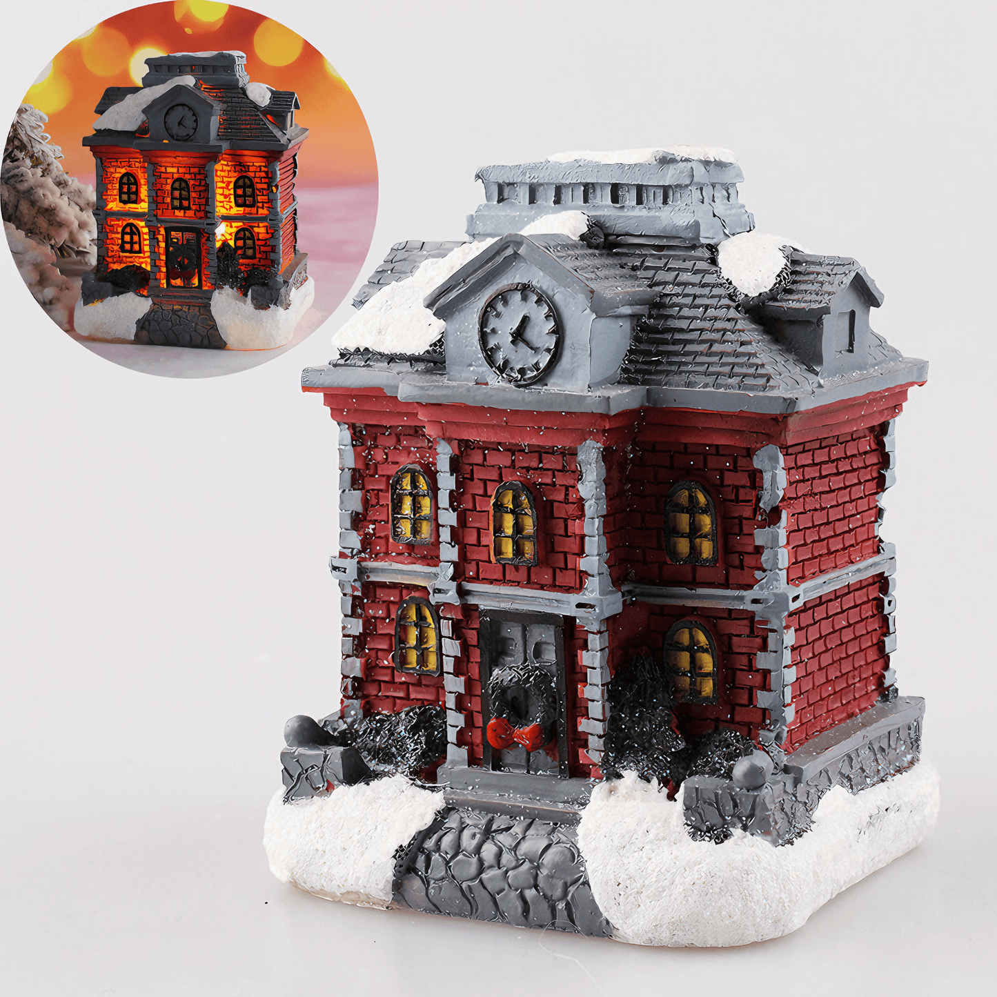 Light Grace Led Christmas Mini Houses - Clock House