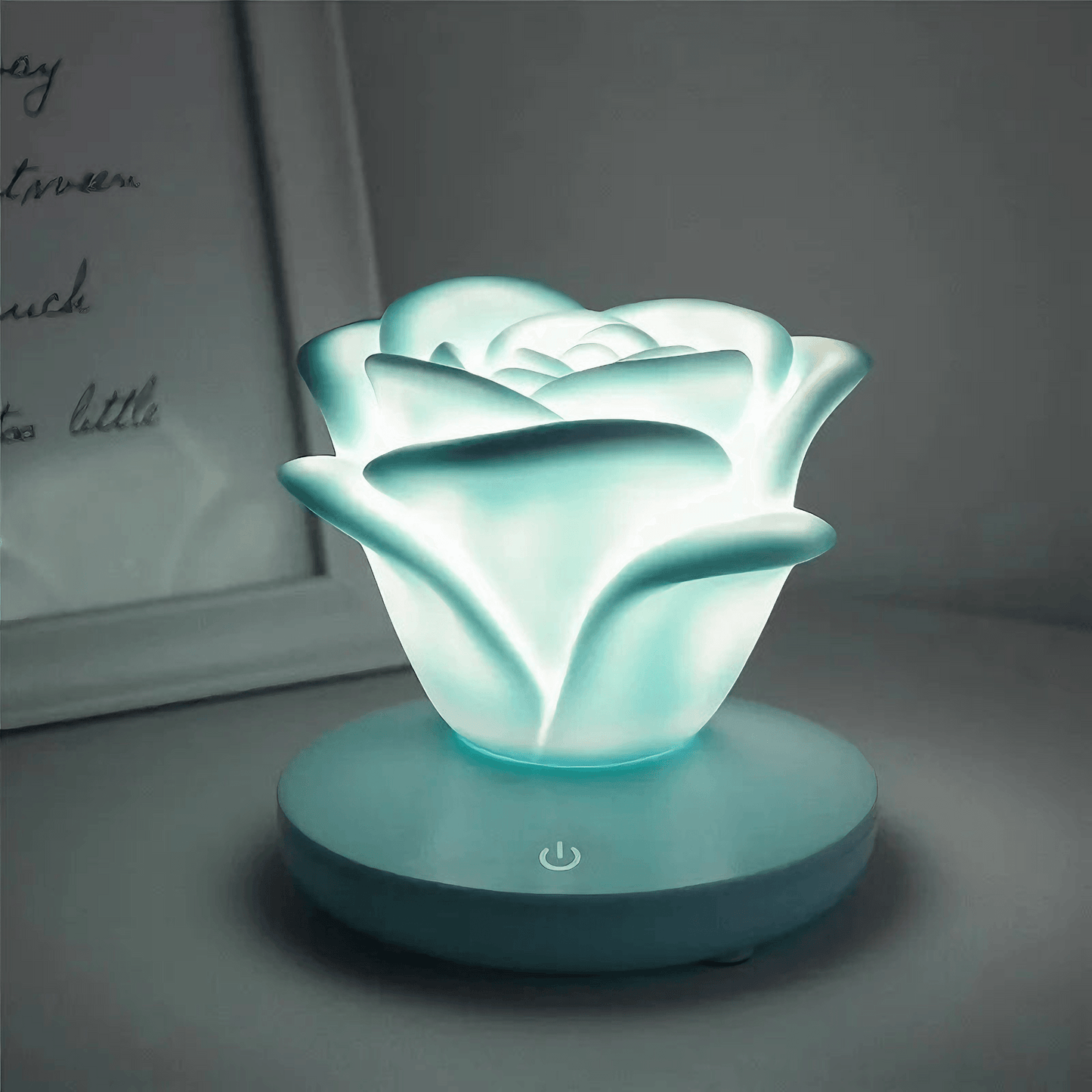 Rose Night Lamp from Light grace in room corner