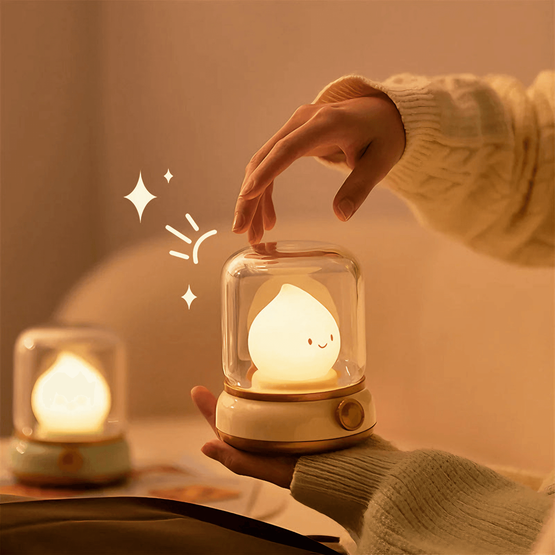 Lightgrace Candle Flame Night Lamp - Green