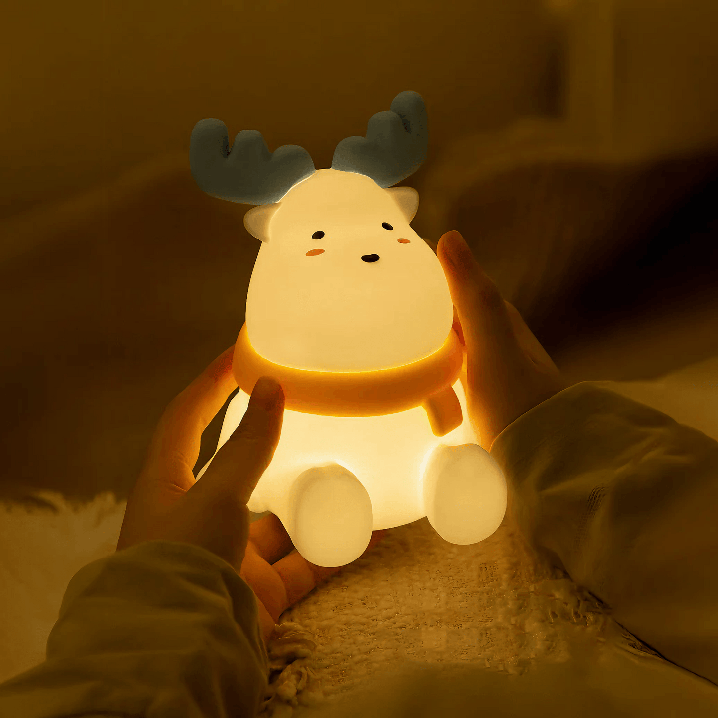 Light grace cute Moose Night Light - Red