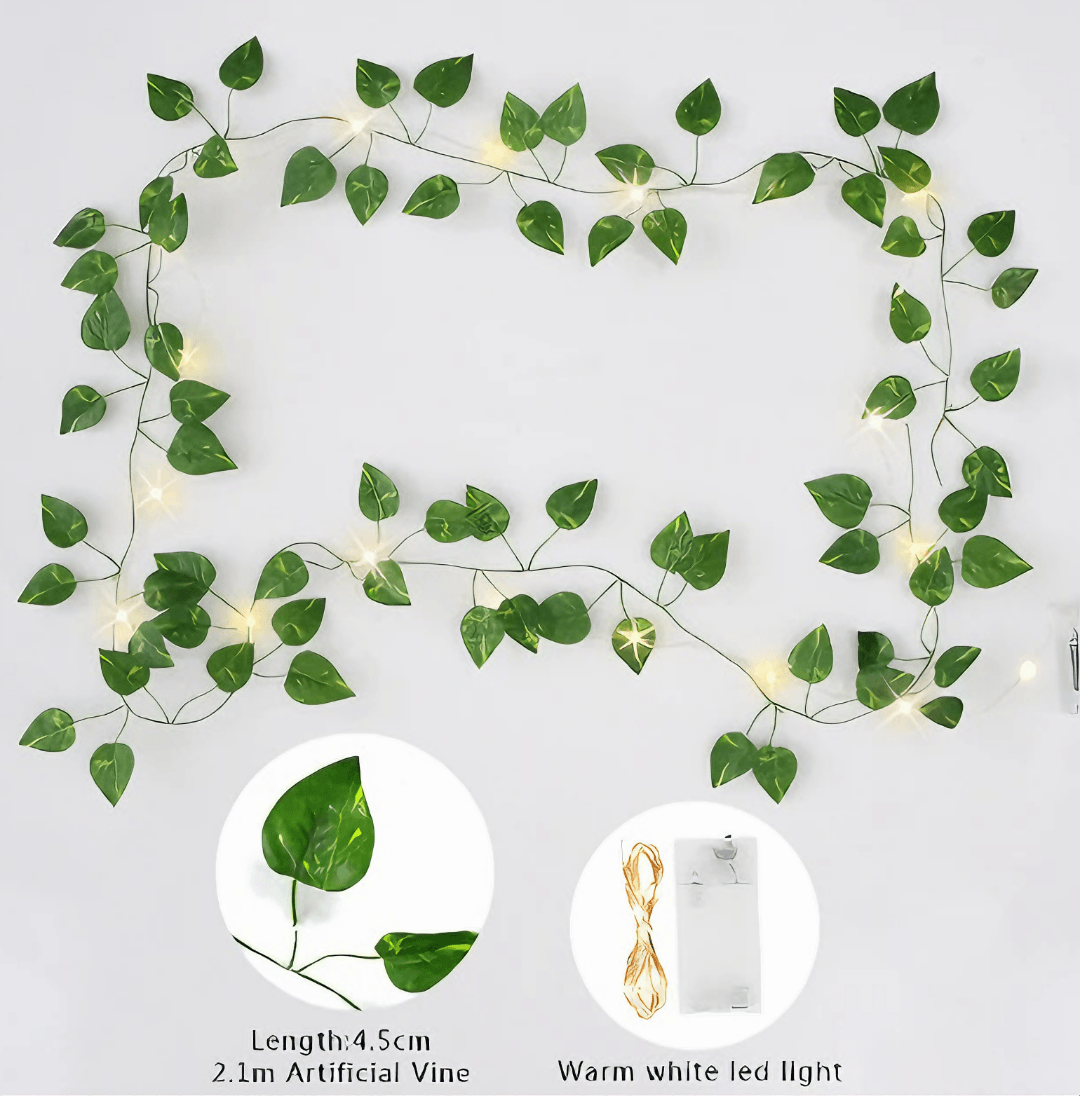 Green Leaf String Lights - Light Grace