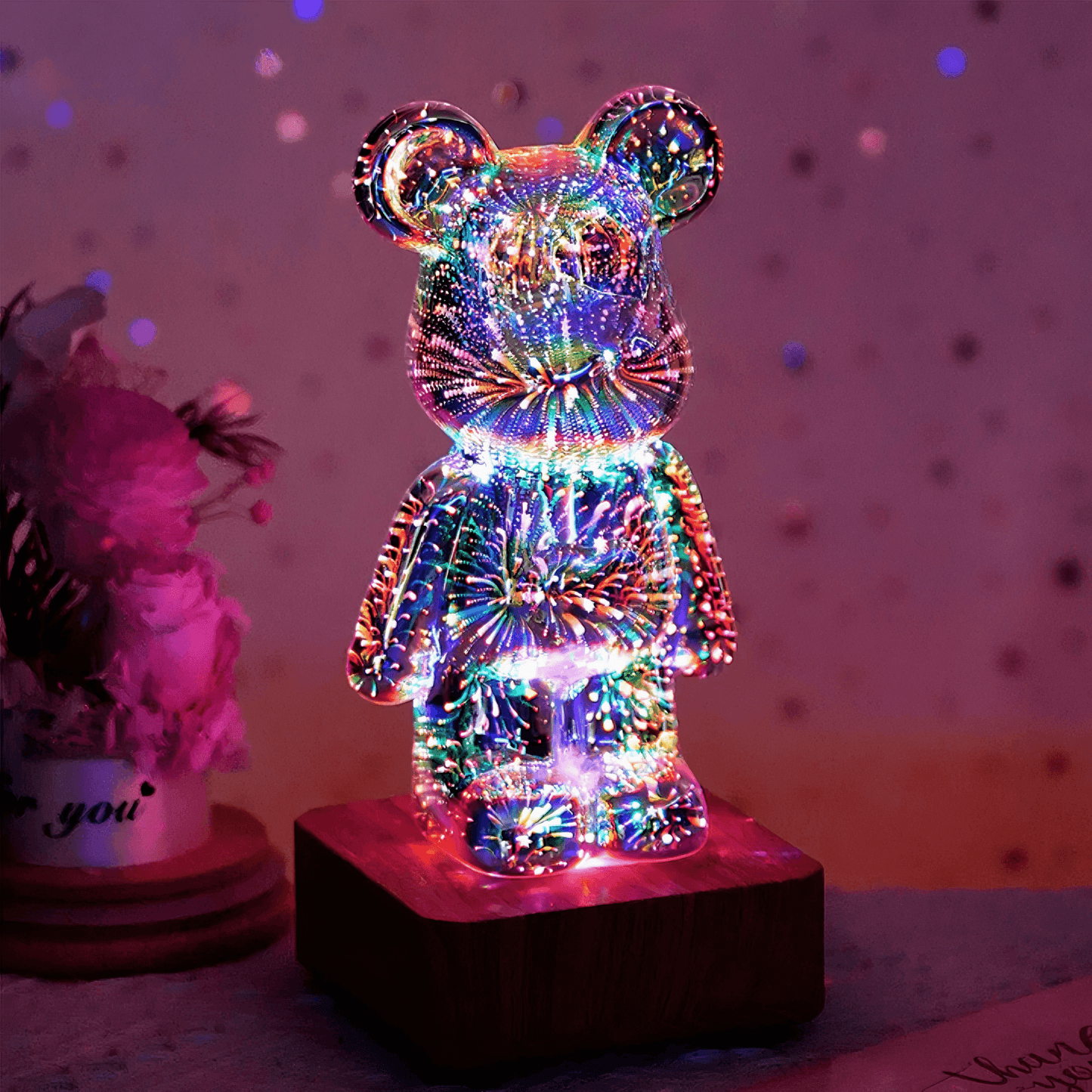 Light grace Fireworks Bear Lamp night lights