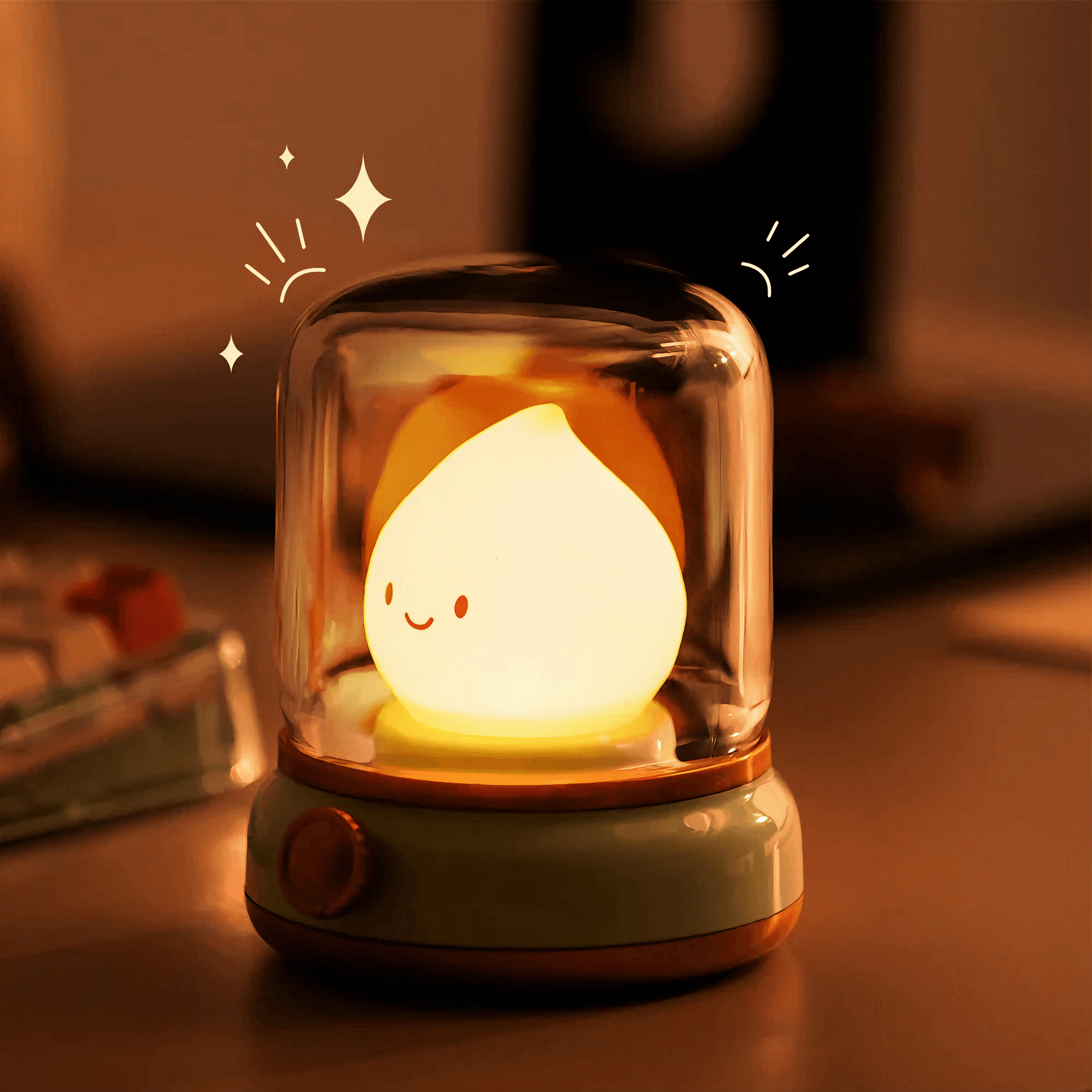 Lightgrace Candle Flame Night Lamp - Green