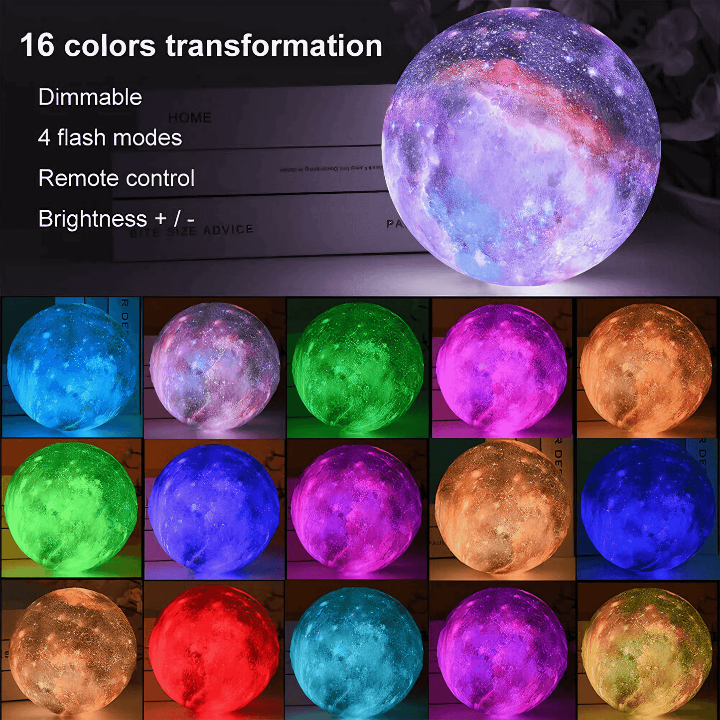 Light grace Galaxy Moon Lamp night lights